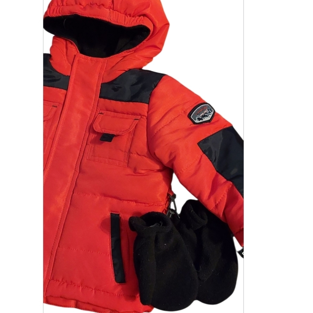 NWT Rothschild 2 Tone Parka with Mittens ~6-9M - Picture 2 of 6